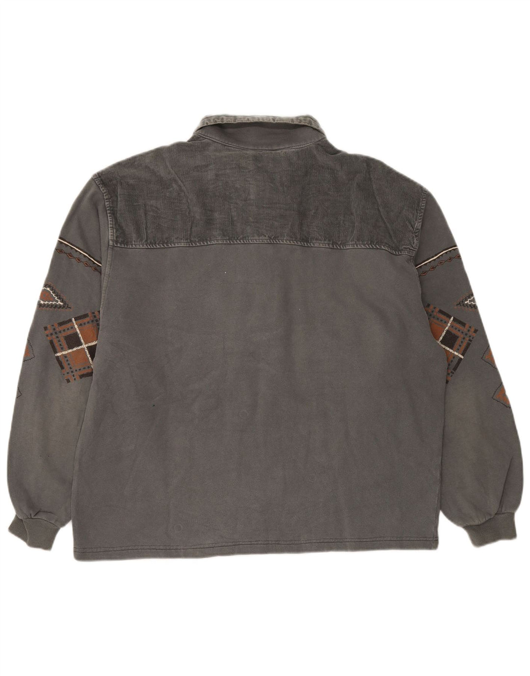 Męska bluza z kapturem Chewan Polo XL, szara, geometryczna
