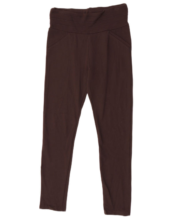 Legginsy damskie Zara UK 16, duże, brązowe, wiskozowe
