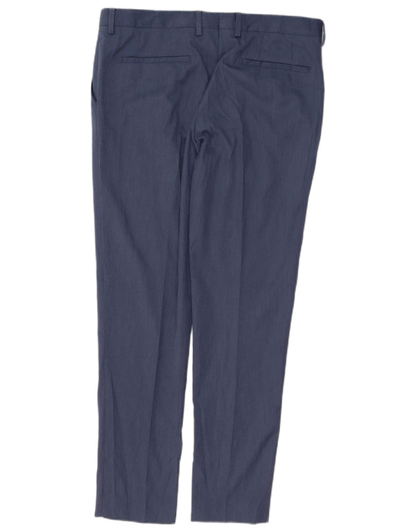 Męskie spodnie chino Zara EU 44 Large W34 L31 Niebieski poliester