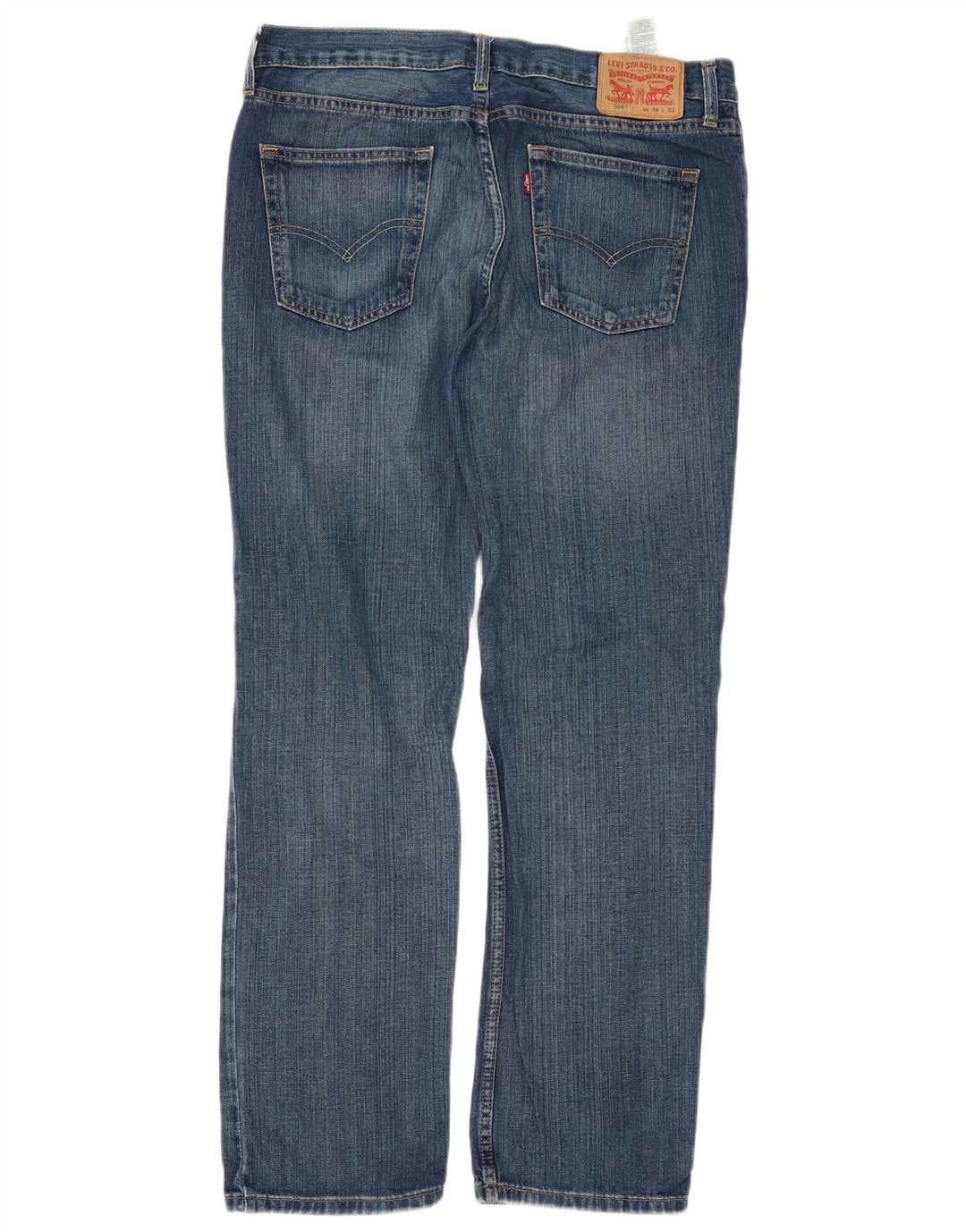 Męskie jeansy Levi's 514 Straight W34 L32 Niebieskie bawełniane