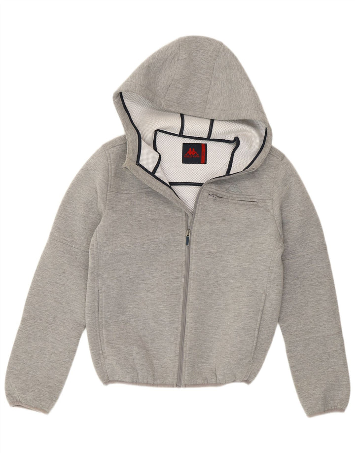 Damski sweter z kapturem i zamkiem Kappa UK 10 Small Grey