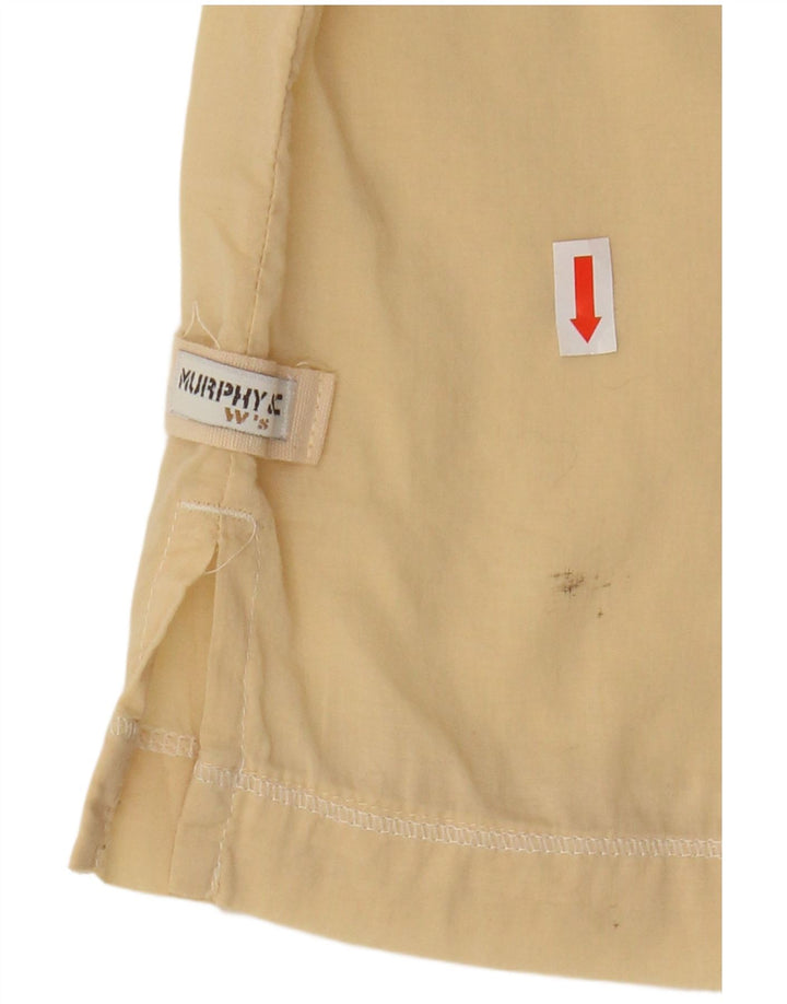 Damska koszula pulowerowa z rękawem 3/4 Murphy & Nye, UK 14, średnia żółta bawełna