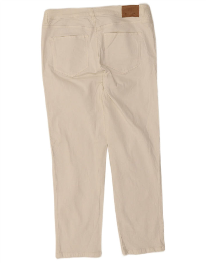 Jeansy damskie Massimo Dutti EU 40 MMedium W30 L26 Biała bawełna