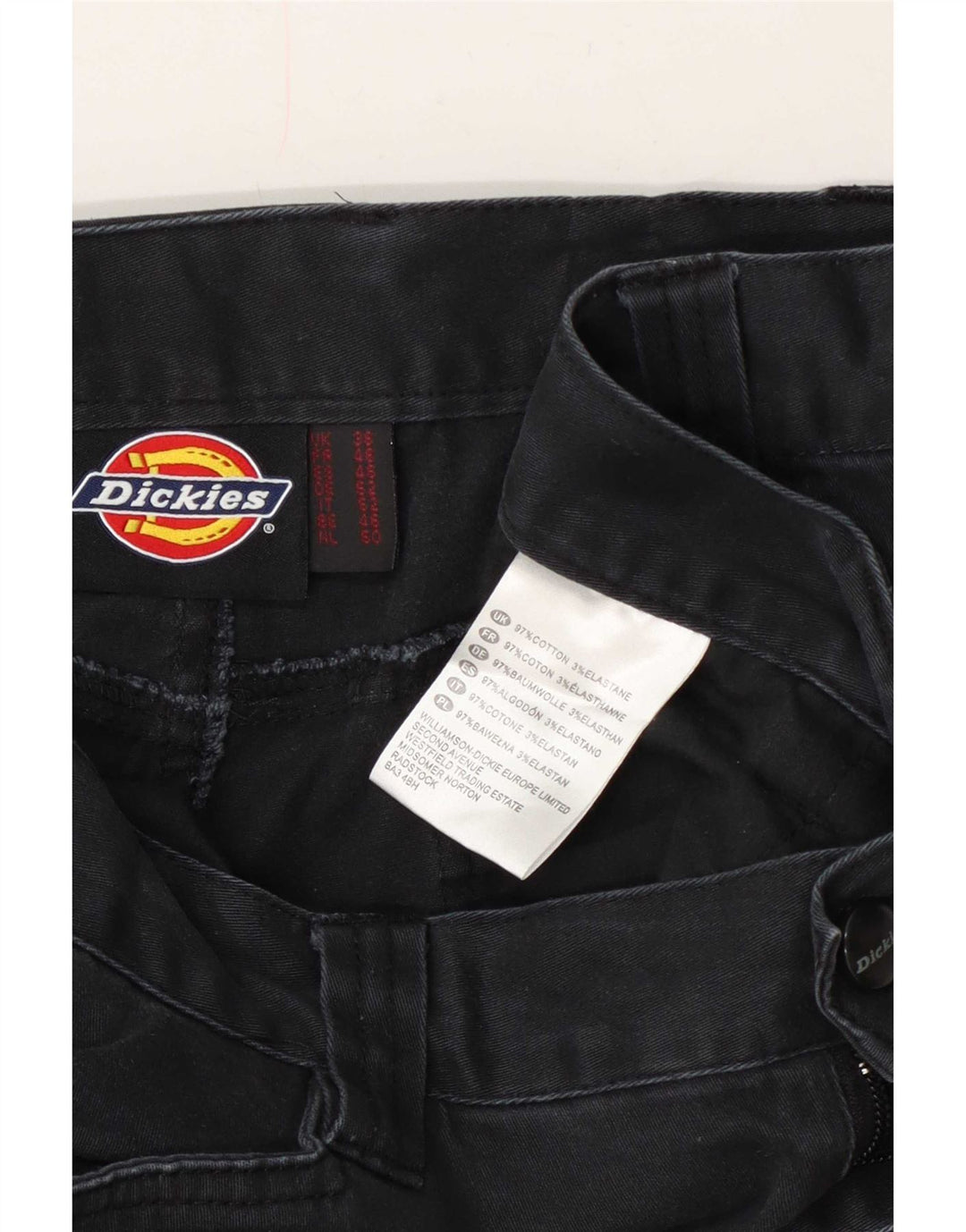 Męskie spodenki cargo Dickies W36, duże, granatowe, bawełniane