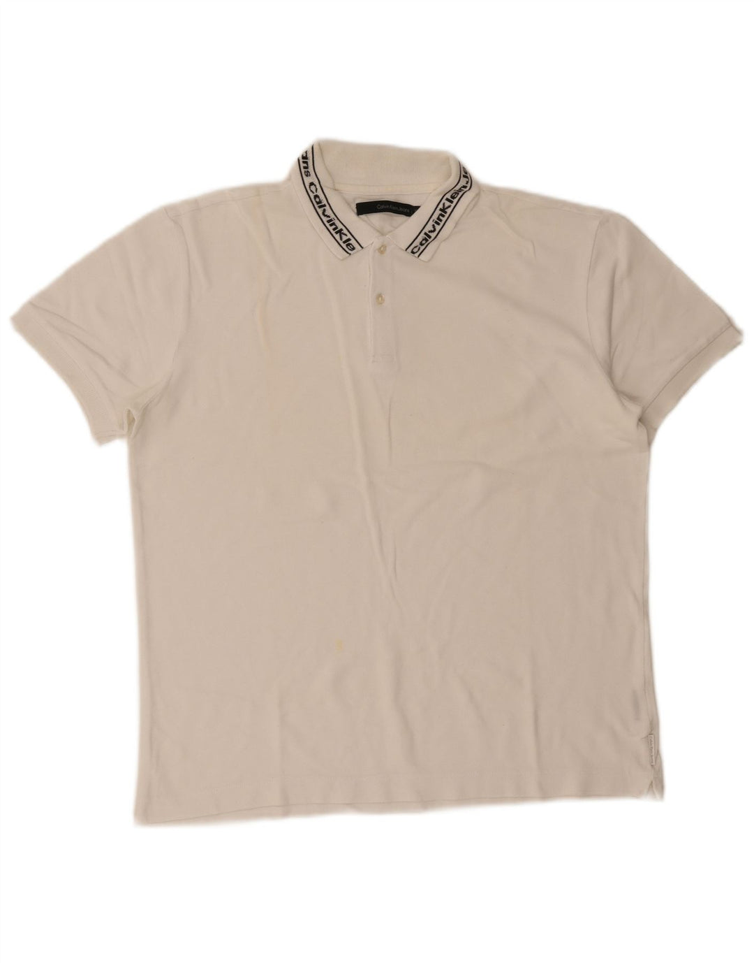 Męska koszulka polo Calvin Klein Jeans Graphic XL w kolorze białym