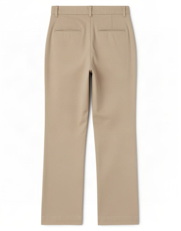 Damskie spodnie garniturowe Zara Bootcut XS W24 L31 Beżowe
