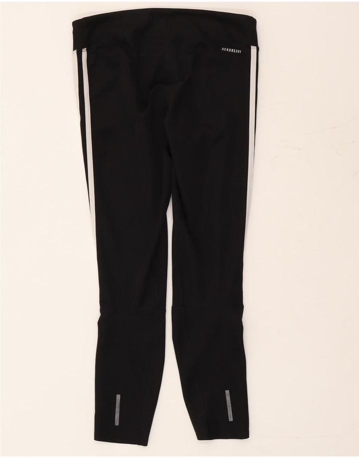 Damskie legginsy Adidas Aeroready UK 8/10, małe, czarne, poliestrowe