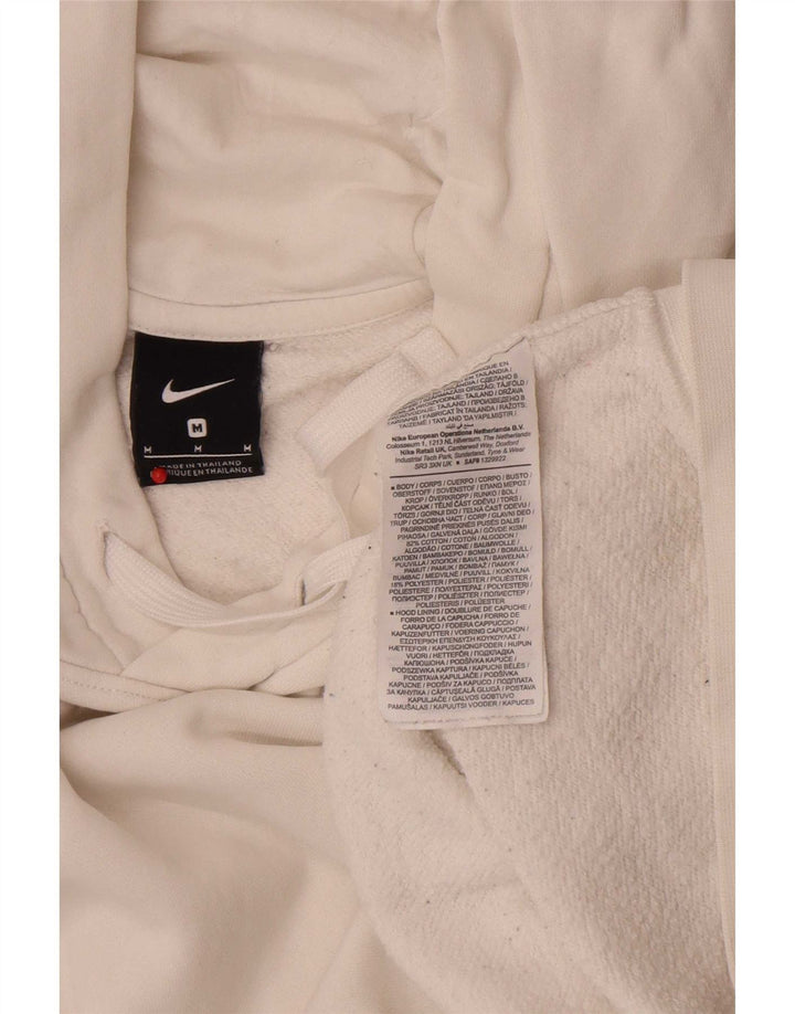 Męska bluza z kapturem Nike, średnia, biała, bawełniana
