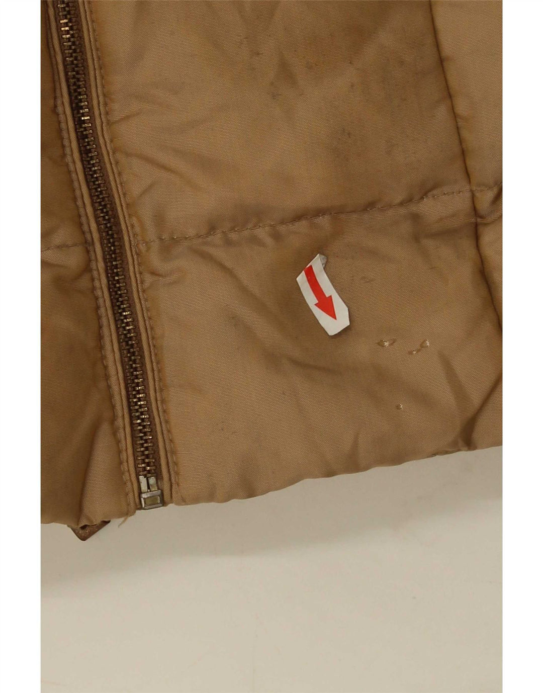 Ocieplany płaszcz damski Zara UK 10, mały, brązowy nylon