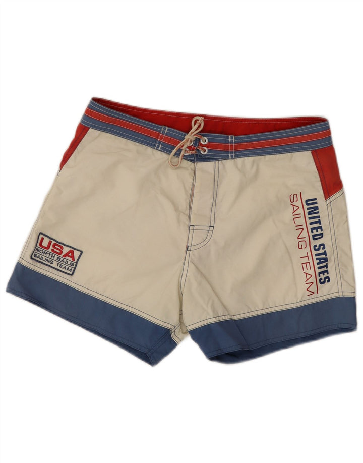 Damskie spodenki kąpielowe North Sails UK 14 w kolorze złamanej bieli