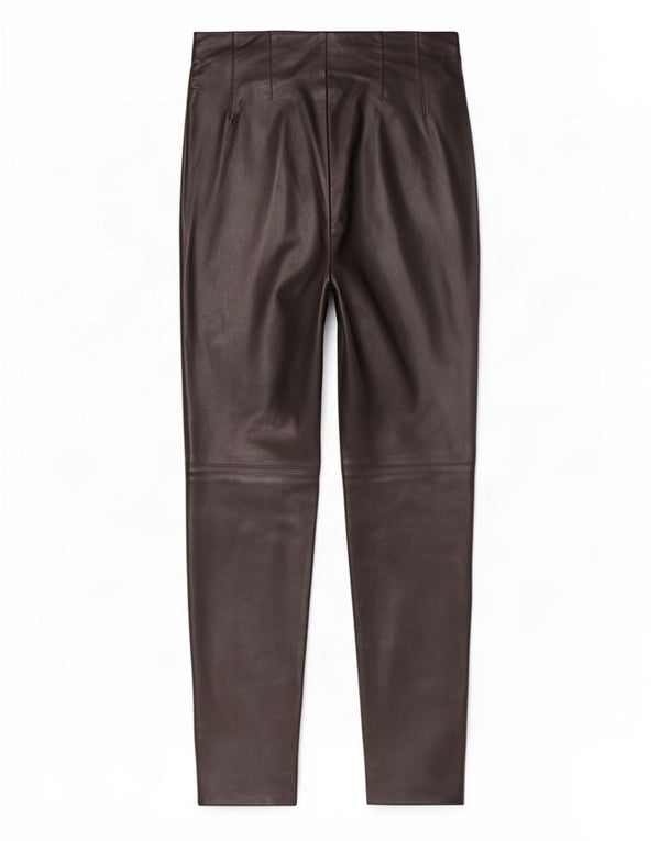 Spodnie damskie Zara Skinny Leather Small W26 L27 Czarny poliester