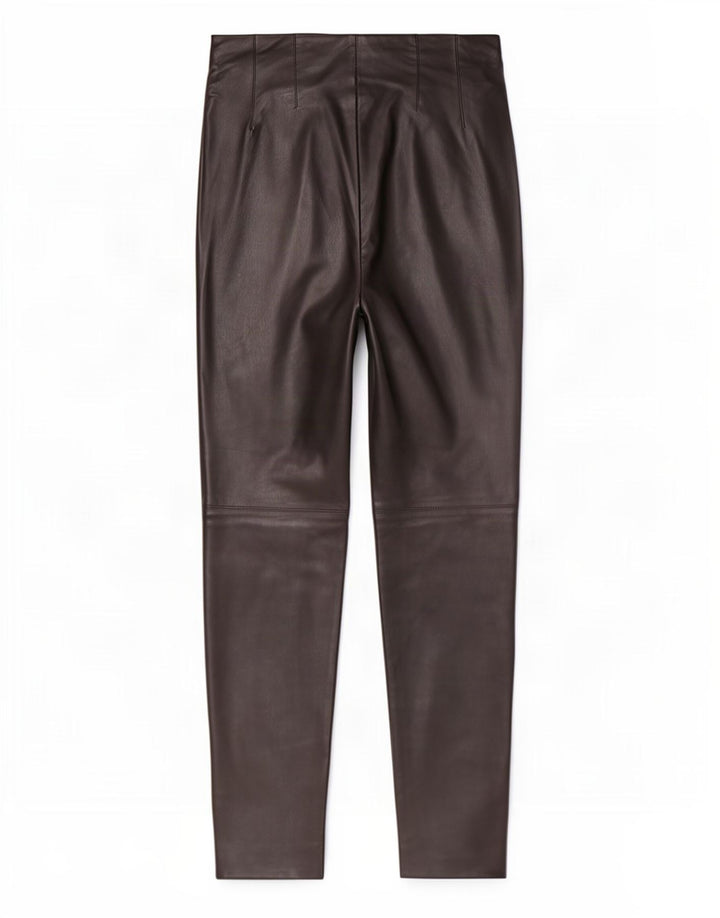 Spodnie damskie Zara Skinny Leather Small W26 L27 Czarny poliester