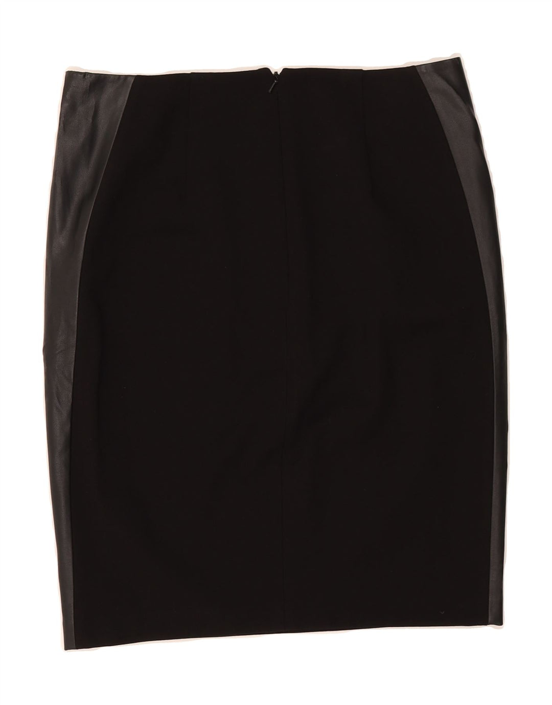 FENN WRIGHT MANSON Womens Pencil Skirt UK 14 Large W32  Black Colourblock Vintage Fenn Wright Manson and Second-Hand Fenn Wright Manson from Messina Hembry 