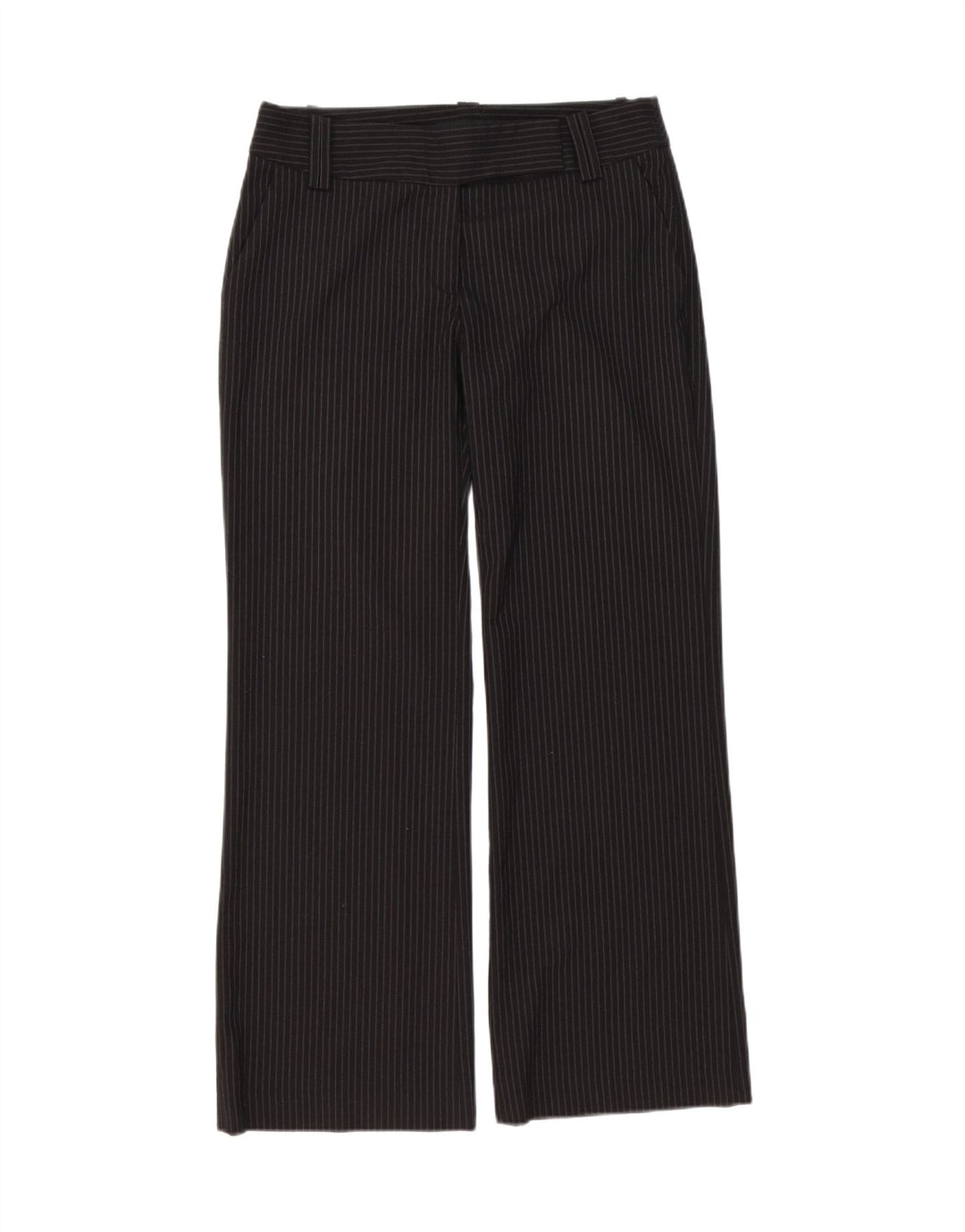 Damskie spodnie garniturowe Zara Bootcut EU 38 Small W28 L30 Czarne paski