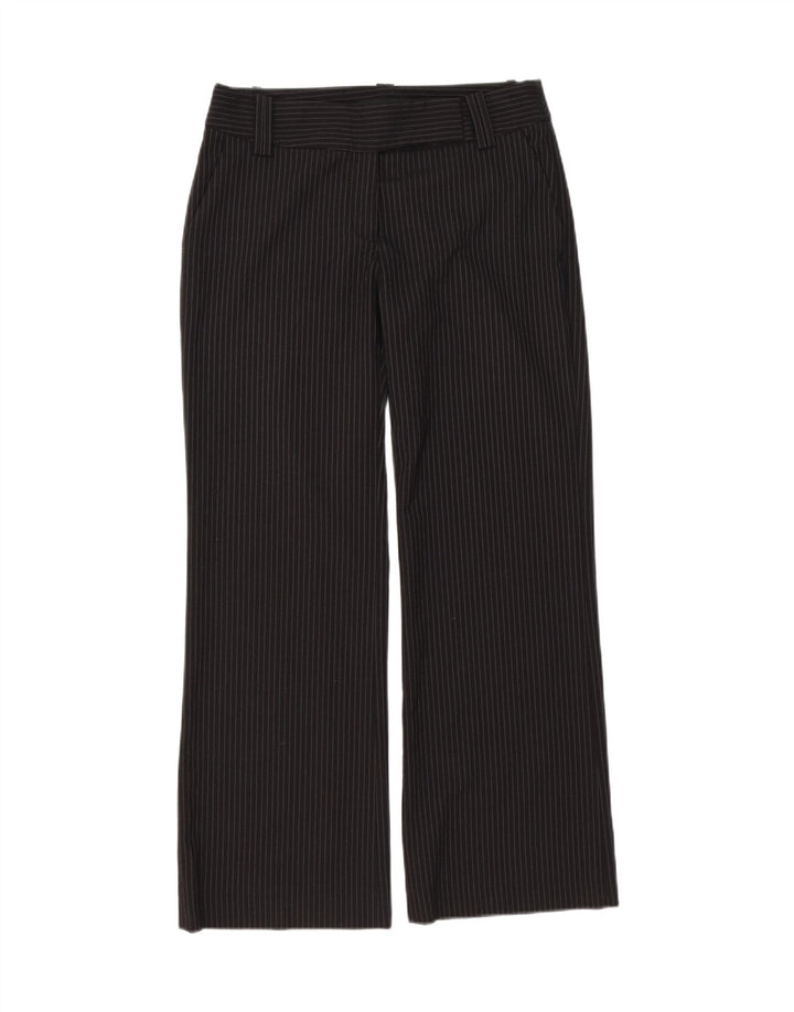 Damskie spodnie garniturowe Zara Bootcut EU 38 Small W28 L30 Czarne paski