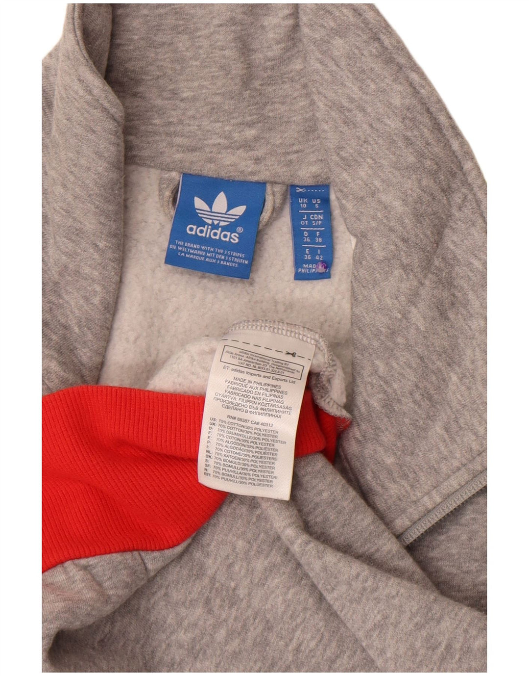 Damska kurtka dresowa Adidas Graphic UK 10 Small Grey Colorblock