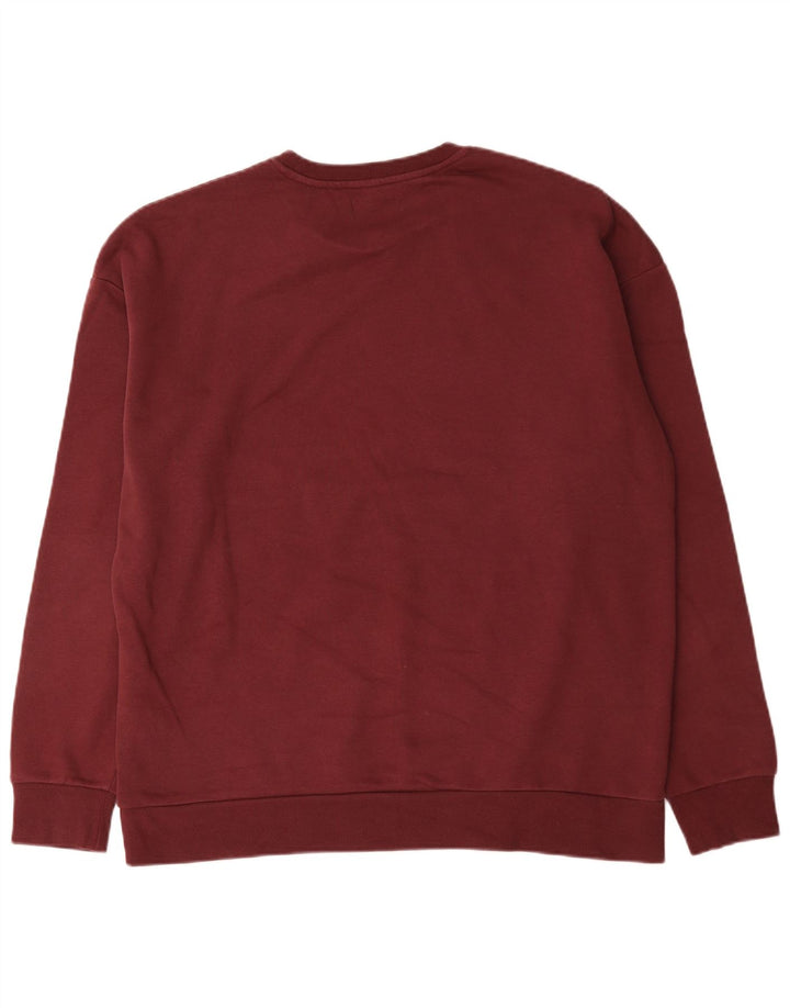 Męski sweter Jack & Jones, 2XL, bordowa bawełna