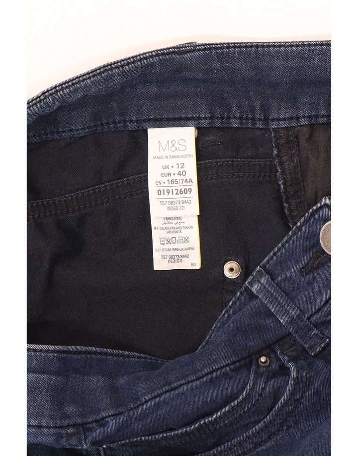 Marks & Spencer Krótkie jeansy damskie UK 12 Medium W30 L21 Niebieskie bawełniane