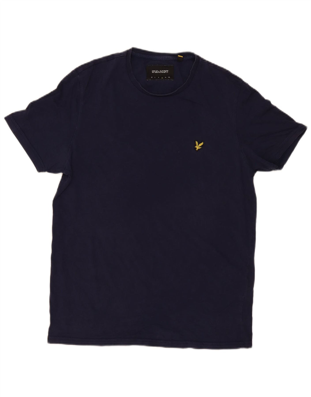 Lyle & Scott Męski T-shirt Top, duży, granatowy, bawełniany