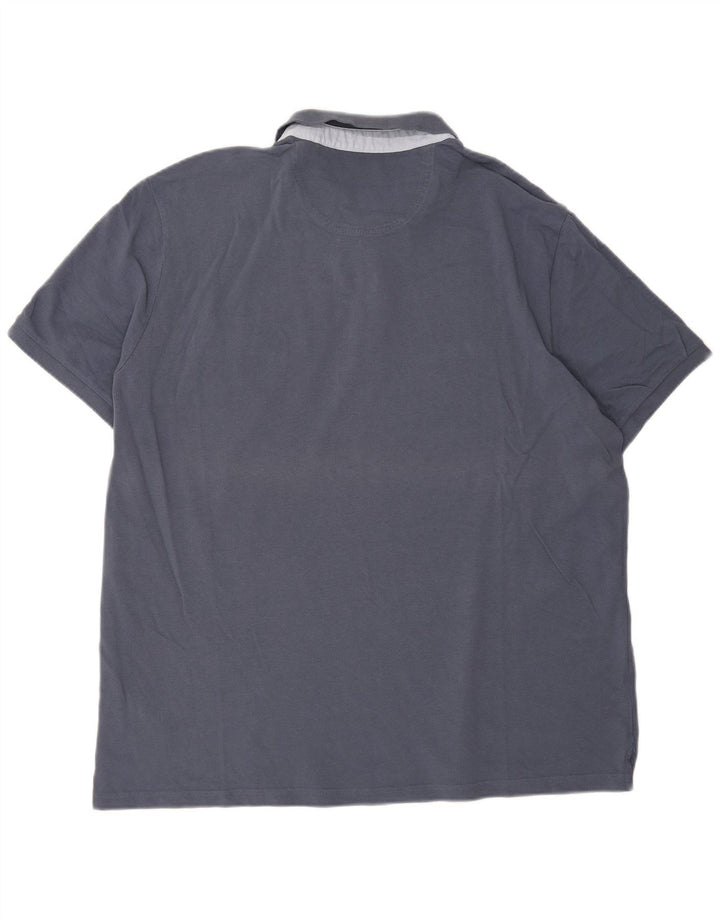 Męska koszulka polo PIERRE CARDIN 3XL, niebieska, bawełniana