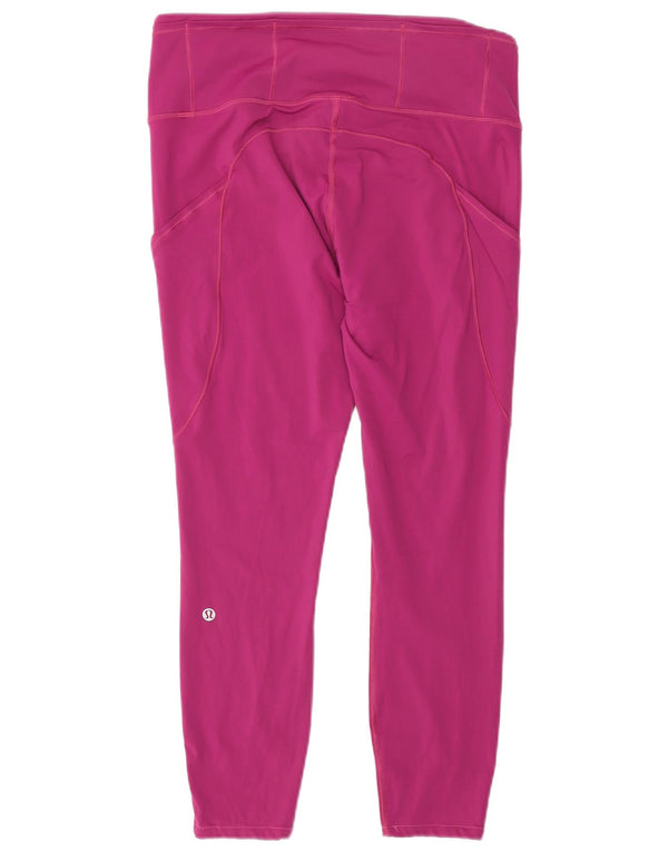 Damskie legginsy graficzne Lululemon UK 10 Small Pink Nylon