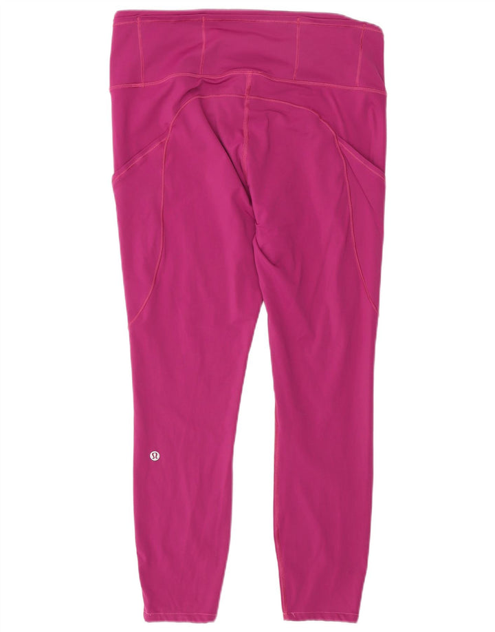 Damskie legginsy graficzne Lululemon UK 10 Small Pink Nylon