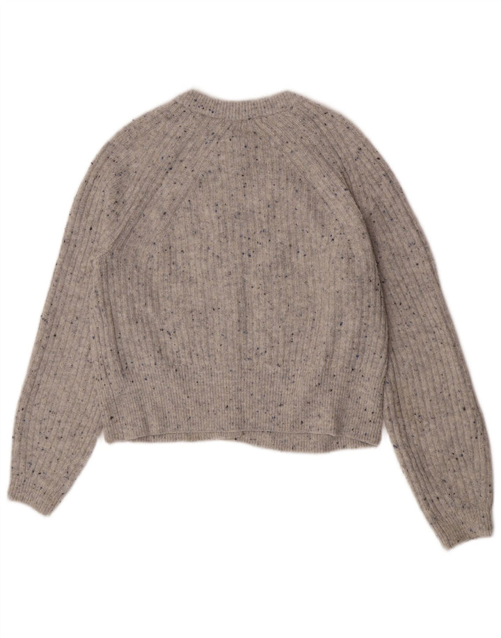 Sweter damski Marks & Spencer Crop Cardigan UK 12, średni szary, nakrapiany