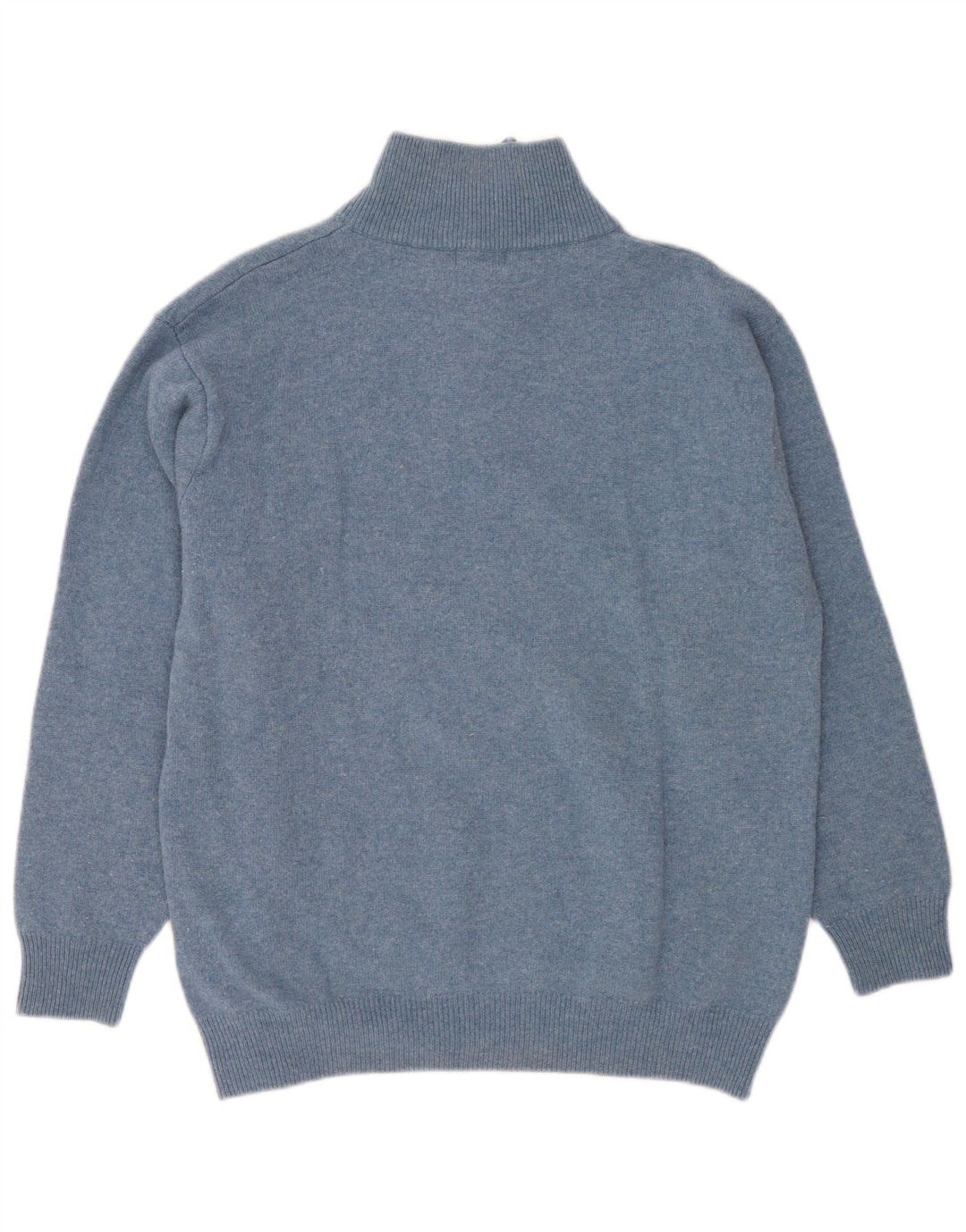 Męski sweter z zamkiem błyskawicznym Kappa 2XL Niebieska, nakrapiana dziewicza wełna