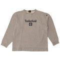 TIMBERLAND Womens Graphic Sweatshirt Jumper UK 14 Medium Grey Cotton