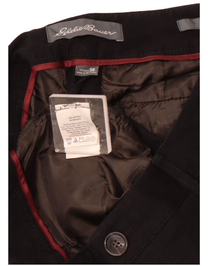 EDDIE BAUER Damskie spodnie typu casual US 6 Medium W28 L29 czarne