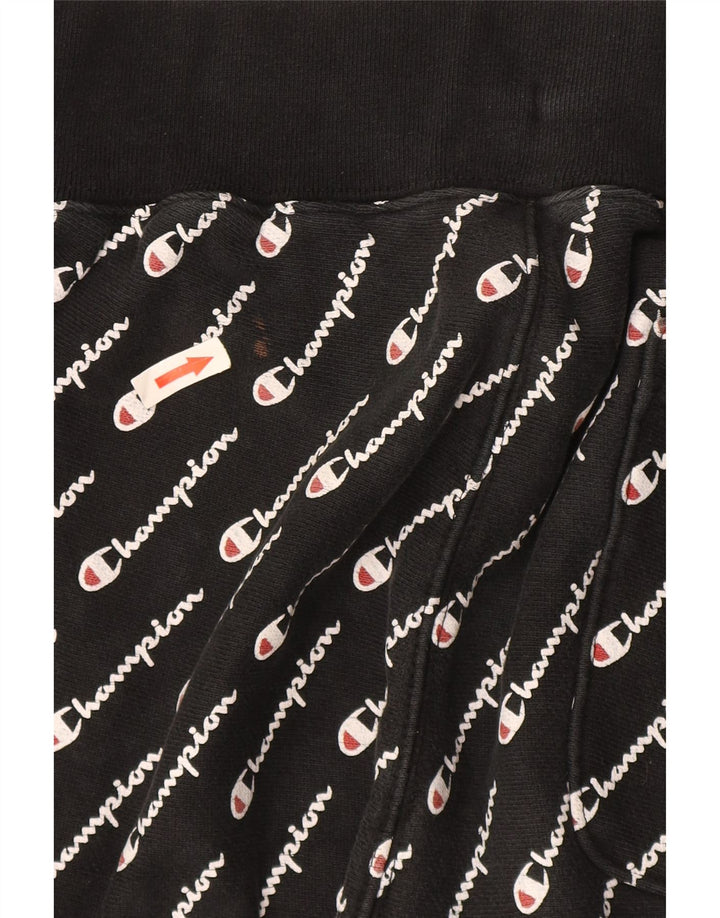 Męskie spodnie dresowe Champion Reverse Weave Graphic, duże, czarne