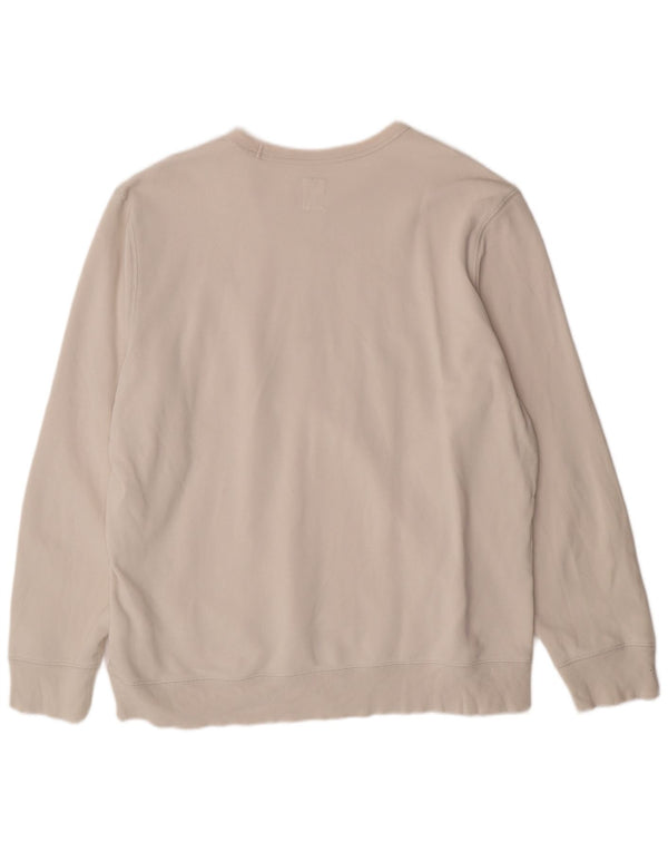 Męski sweter z grafiką GAP XL, biały, bawełniany