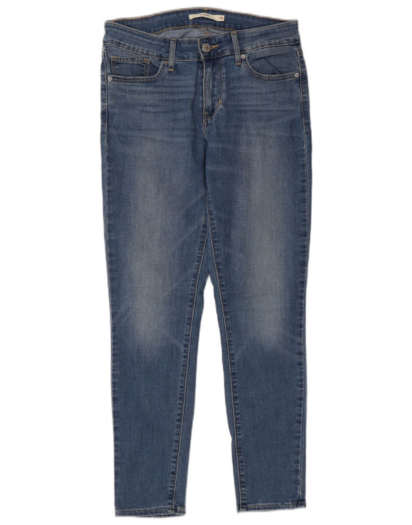 Damskie jeansy Levi's 711 Skinny W26 L27 Niebieska bawełna