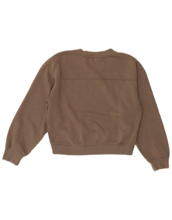 Bluza damska Zara o luźnym kroju, UK 8, mała, brązowa bawełna