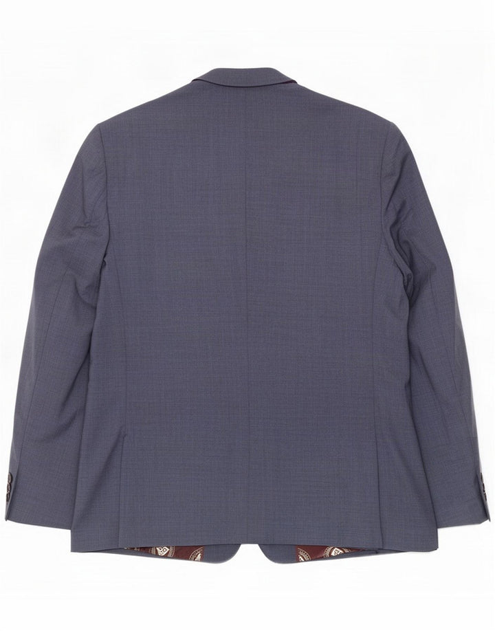 Ted Baker Męska marynarka zapinana na 2 guziki UK 44 2XL Niebieska wełna