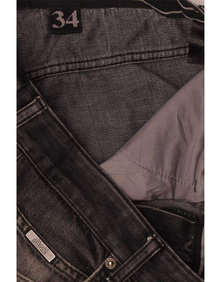 Męskie jeansy Bootcut Armani W34 L31 szare