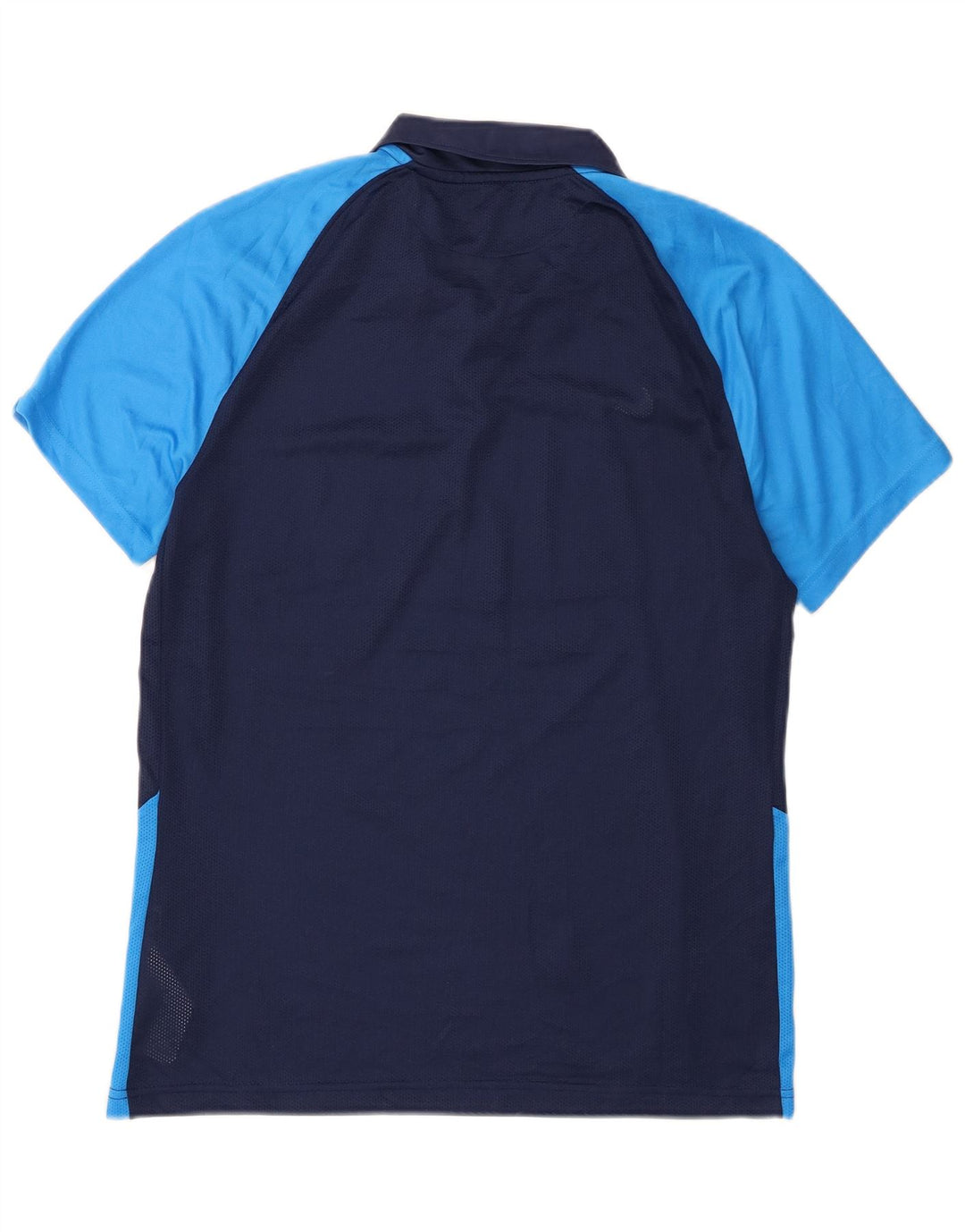 Męska koszulka polo Nike Dri Fit, średni granatowy poliester z blokami kolorów