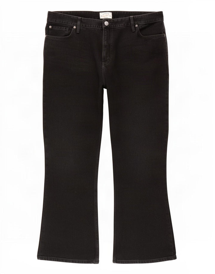 Męskie jeansy Bootcut Fat Face W42 L31 Czarne bawełniane