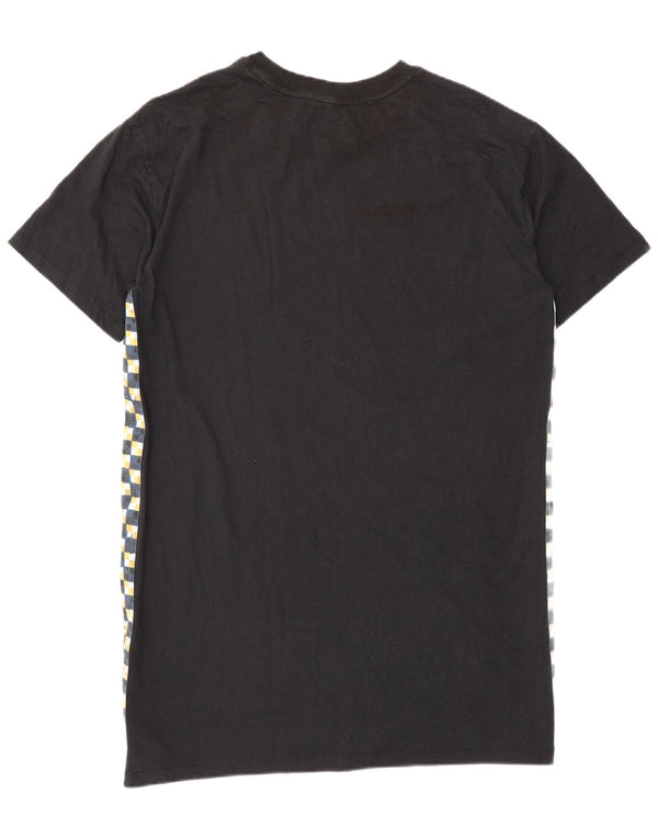 Damska sukienka t-shirtowa Vans oversize UK 10, mała, czarna, geometryczna bawełna