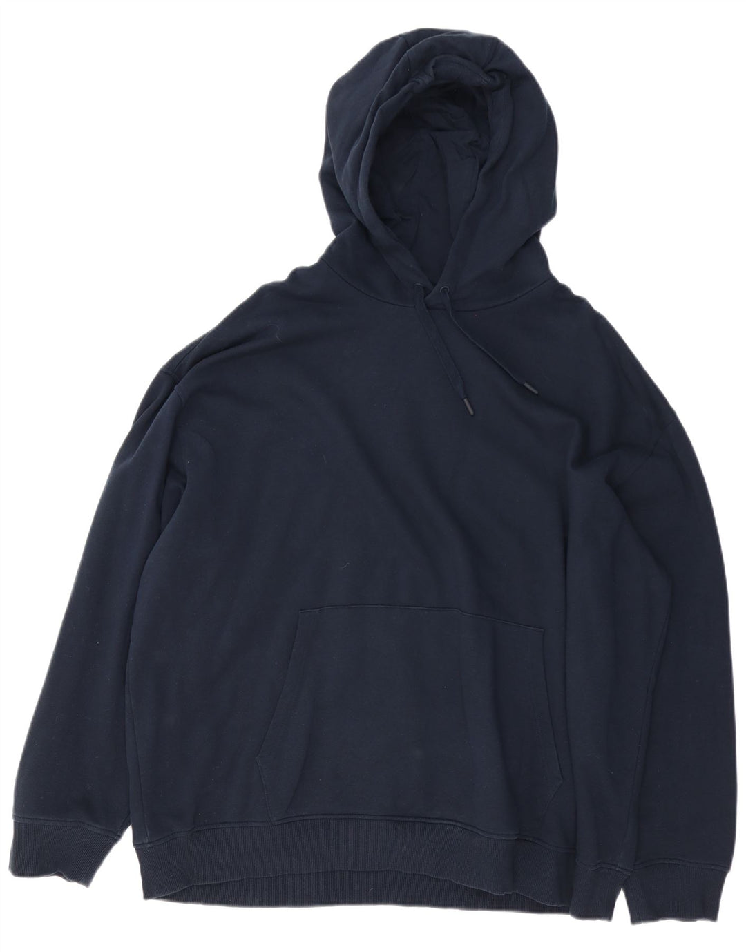 MARKS & SPENCER Męski sweter oversize z kapturem, 2XL, granatowy, bawełniany
