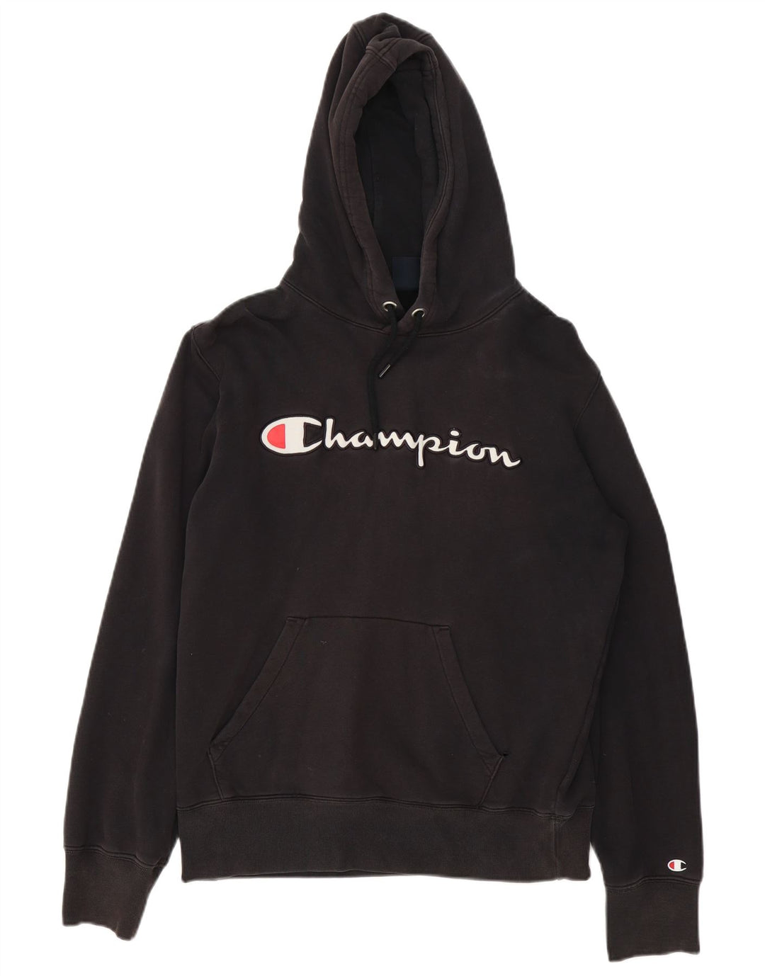Męski sweter z kapturem Champion Graphic, średni czarny, bawełniany
