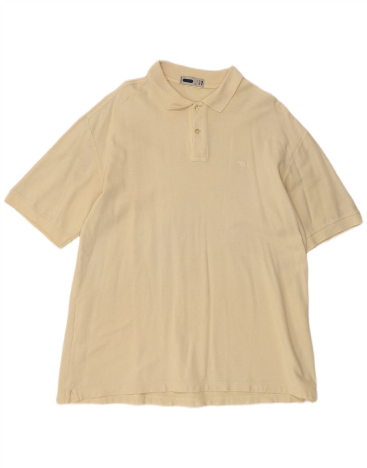Męska koszulka polo Fila IT 56 XL Żółta