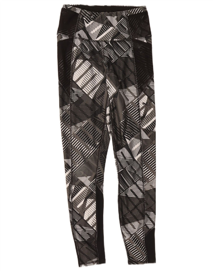 Damskie legginsy Puma Graphic UK 4 XS, czarny poliester