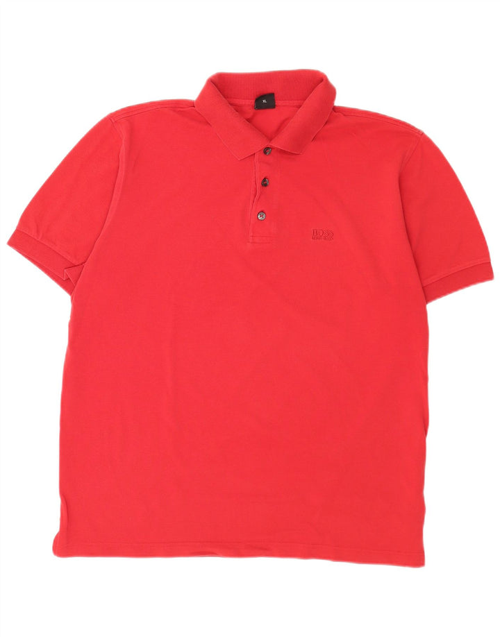 Męska koszulka polo Hugo Boss XL, czerwona, bawełniana