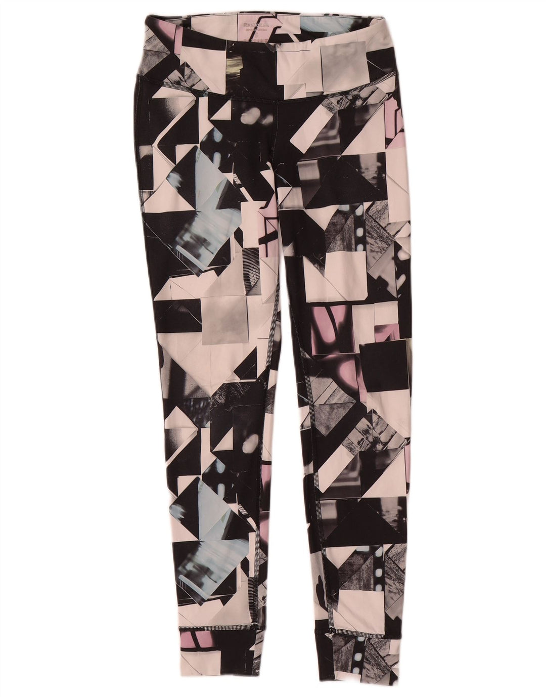 Damskie legginsy Reebok UK 8/10 Małe, wielokolorowe, geometryczne poliester