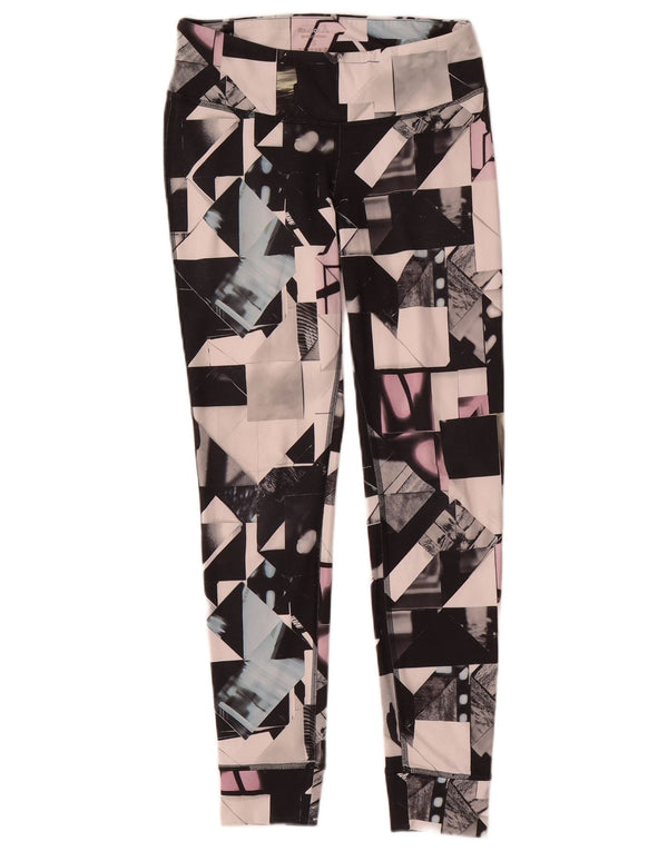 Damskie legginsy Reebok UK 8/10 Małe, wielokolorowe, geometryczne poliester