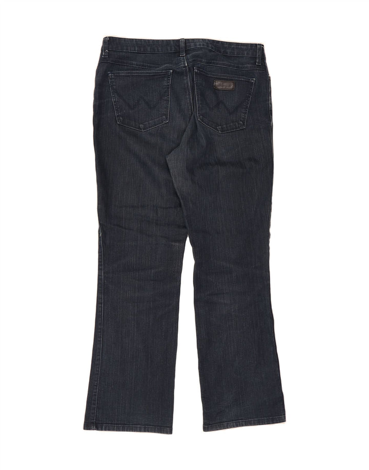 WRANGLER Womens Lucy Bootcut Jeans W34 L30 Navy Blue Cotton Vintage Wrangler and Second-Hand Wrangler from Messina Hembry 