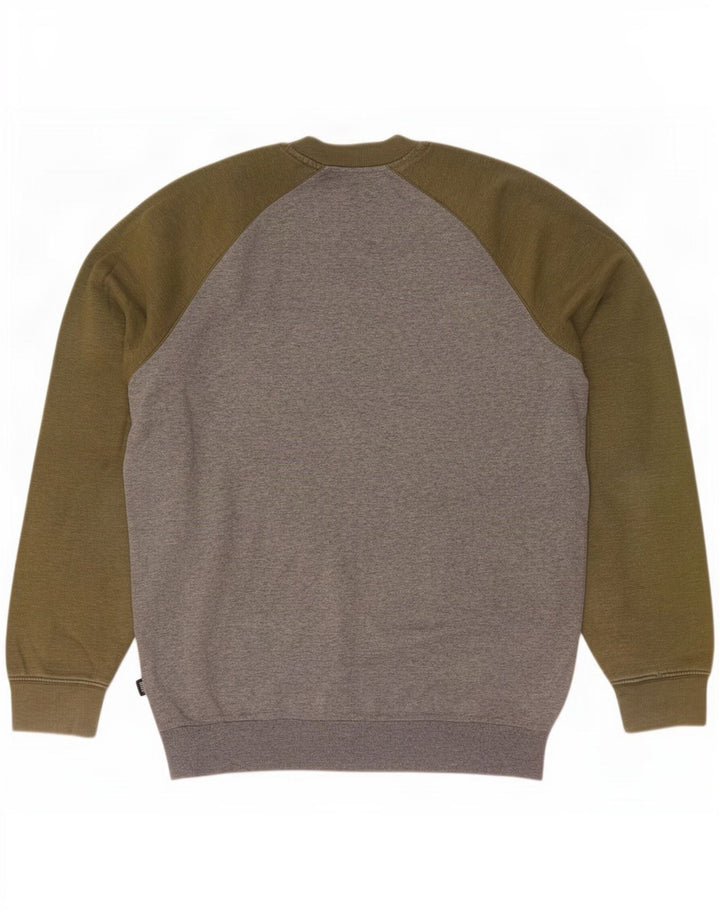 Męski sweter Vans, duży, szary, z blokami kolorów