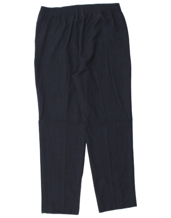 Marks & Spencer Damskie zwężane spodnie garniturowe UK 12 Medium W30 L27 Granatowe