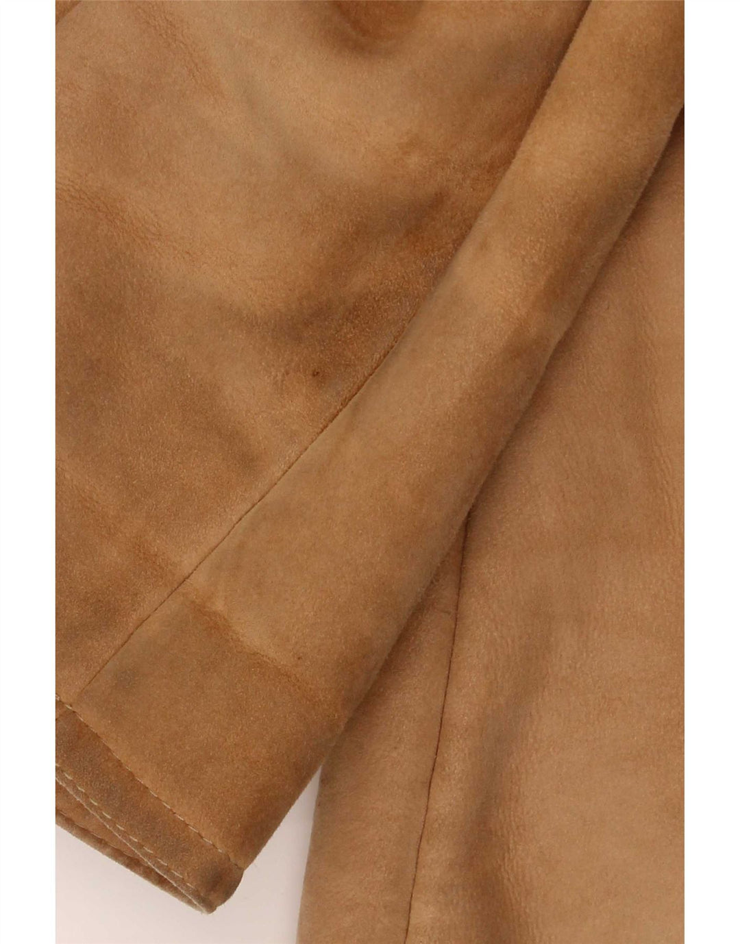 Vintage damska kurtka Shearling z kapturem UK 12 średni beż